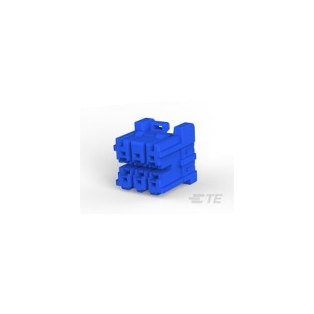 Te Connectivity GIC 3.3 PLUG HOUSING 6POS BLUE 2-1827386-1